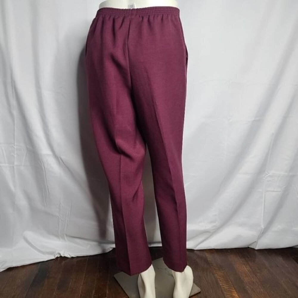 Vintage 90s Straight Leg HIgh Waist Pull On Pants Medium - Picture 4 of 12